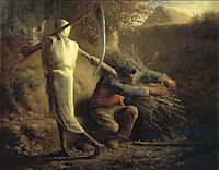 Death and the woodcutter, 1859, millet