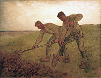 The Diggers, 1855, millet