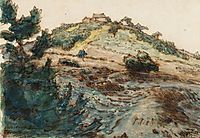 The Farm on the Hill, c.1867, millet