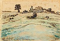 Farm on the hills of the Ardoisière near Cusset, millet