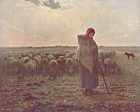 Shepherdess, 1864, millet