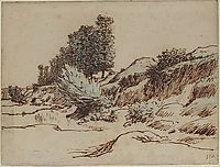 Landscape, Vichy, c.1866, millet