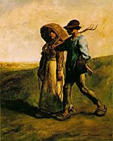 The Walk to Work, 1851, millet
