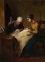 The Young Seamstress, millet