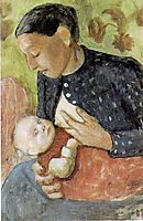 Breastfeeding mother of Paula Modersohn-Becker, 1902, modersohnbecker
