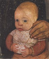 Infant with her ​​mother-s hand, c.1903, modersohnbecker