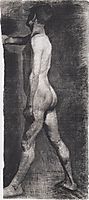 Male nude standing, 1899, modersohnbecker