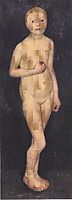 Nude girl standing, 1906, modersohnbecker