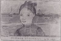 Portrait of Hedwig Hagemann, 1903, modersohnbecker