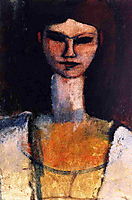 Bust of a Young Woman, modigliani