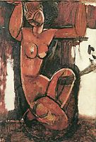 Caryatid, 1911, modigliani