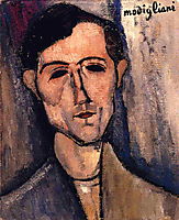Man-s Head (Portrait of a Poet), c.1915, modigliani
