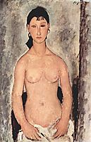 Nude, Elvira, 1918, modigliani