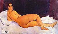 Nude Looking over Her Right Shoulder, 1917, modigliani