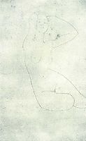 Nude in pencil, 1918, modigliani