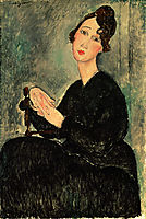 Portrait of Dedie Hayden, 1918, modigliani