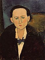 Portrait of Elena Pavlowski, 1917, modigliani