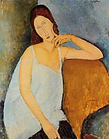 Portrait of Jeanne Hebuterne, 1918, modigliani