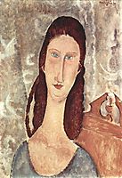Portrait of Jeanne Hebuterne, 1919, modigliani