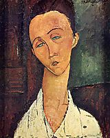 Portrait of Lunia Czechowska, 1918, modigliani