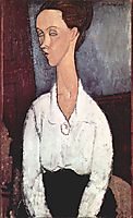 Portrait of Lunia Czechovska, 1917, modigliani