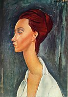 Portrait of Lunia Czechovska, 1919, modigliani