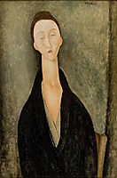 Portrait of Lunia Czechowska,Mrs. Hanka Zborowska, 1918, modigliani