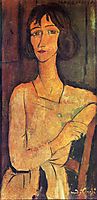 Portrait of Marguerite seated, 1916, modigliani