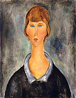 Portrait of a Young Woman, 1919, modigliani