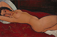 Reclining nude, 1917, modigliani