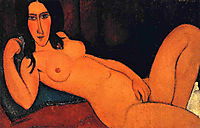 Reclining nude, 1917, modigliani