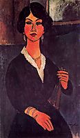 Seated Algerian Almaiisa, modigliani