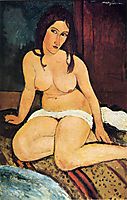Seated nude, 1917, modigliani