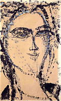 Woman-s Head, 1915, modigliani