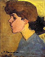 Woman-s Head in Profile, 1907, modigliani