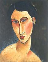 Young Girl with Blue Eyes, modigliani