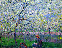 An Orchard in Spring, 1886, monet