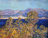 Antibes Seen from the Cape, Mistral Wind, 1888, monet