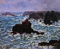 Belle-Ile, Rain Effect, 1886, monet