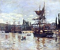 Boats at Rouen, 1872, monet