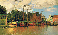 Boats at Zaandam, 1871, monet
