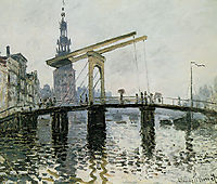 The Bridge, Amsterdam, 1874, monet