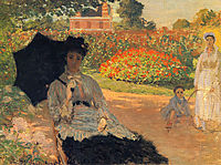Camille Monet in the Garden, 1873, monet