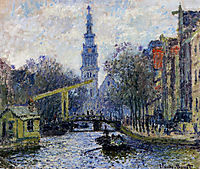 Canal in Amsterdam, 1874, monet