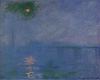 Charing Cross Bridge, Fog on the Themes, 1903, monet