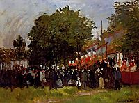 Festival at Argenteuil, 1872, monet