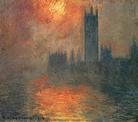 Houses of Parliament, Sunset, 1904, monet