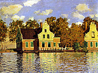 Houses on the Zaan River at Zaandam, 1871, monet