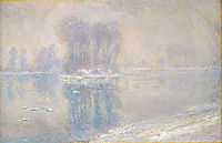 Ice on the Siene at Bennecourt, 1897, monet