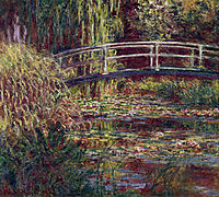 The Japanese Bridge (The Water-Lily Pond, Symphony in Rose), 1900, monet